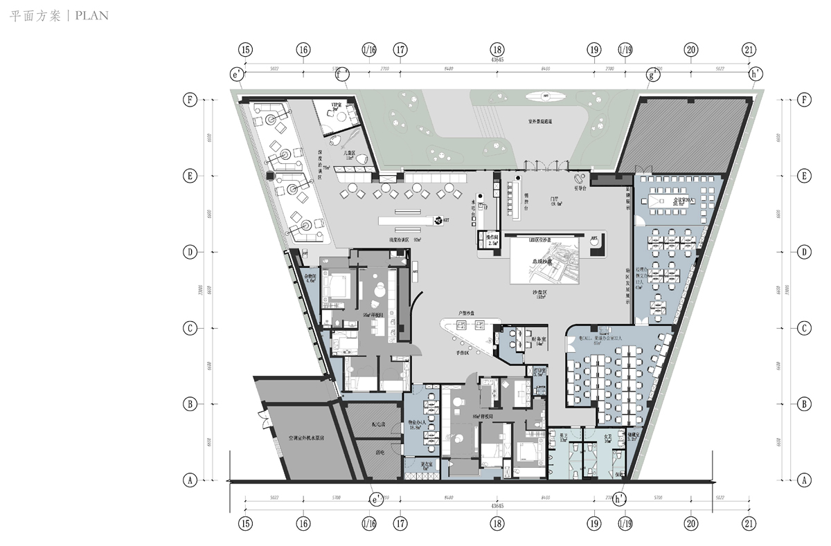 郑州.旭辉空港时代售楼部现代简约装饰装修工程(图1) 郑州.旭辉空港时代售楼部现代简约装饰装修工程(图1)