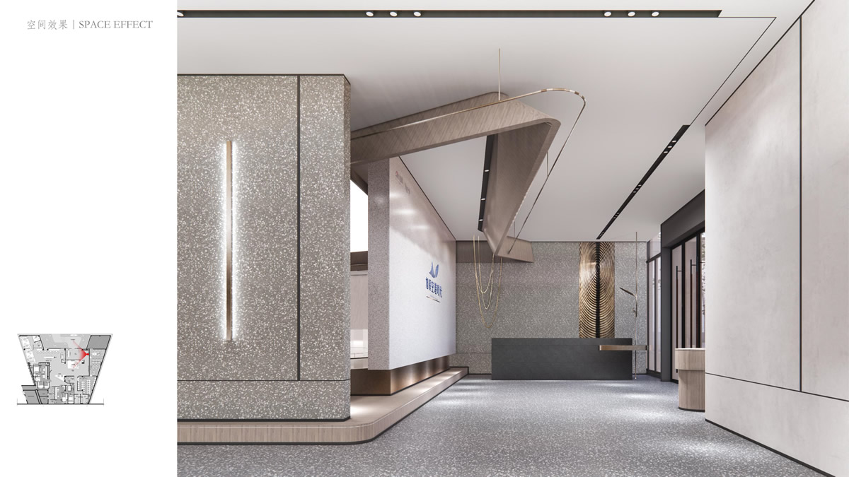郑州.旭辉空港时代售楼部现代简约装饰装修工程(图3) 郑州.旭辉空港时代售楼部现代简约装饰装修工程(图3)