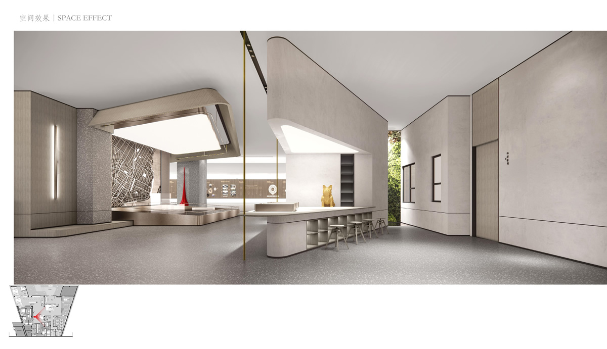 郑州.旭辉空港时代售楼部现代简约装饰装修工程(图5) 郑州.旭辉空港时代售楼部现代简约装饰装修工程(图5)