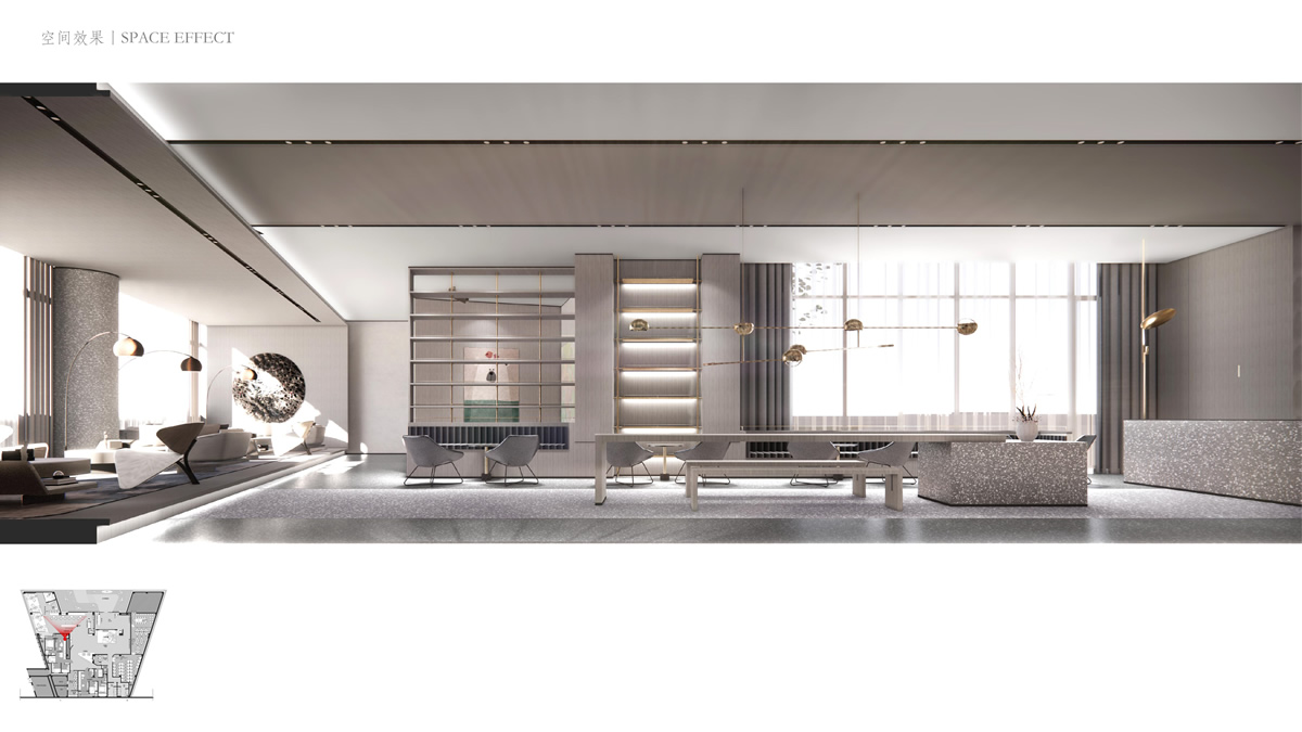 郑州.旭辉空港时代售楼部现代简约装饰装修工程(图6) 郑州.旭辉空港时代售楼部现代简约装饰装修工程(图6)