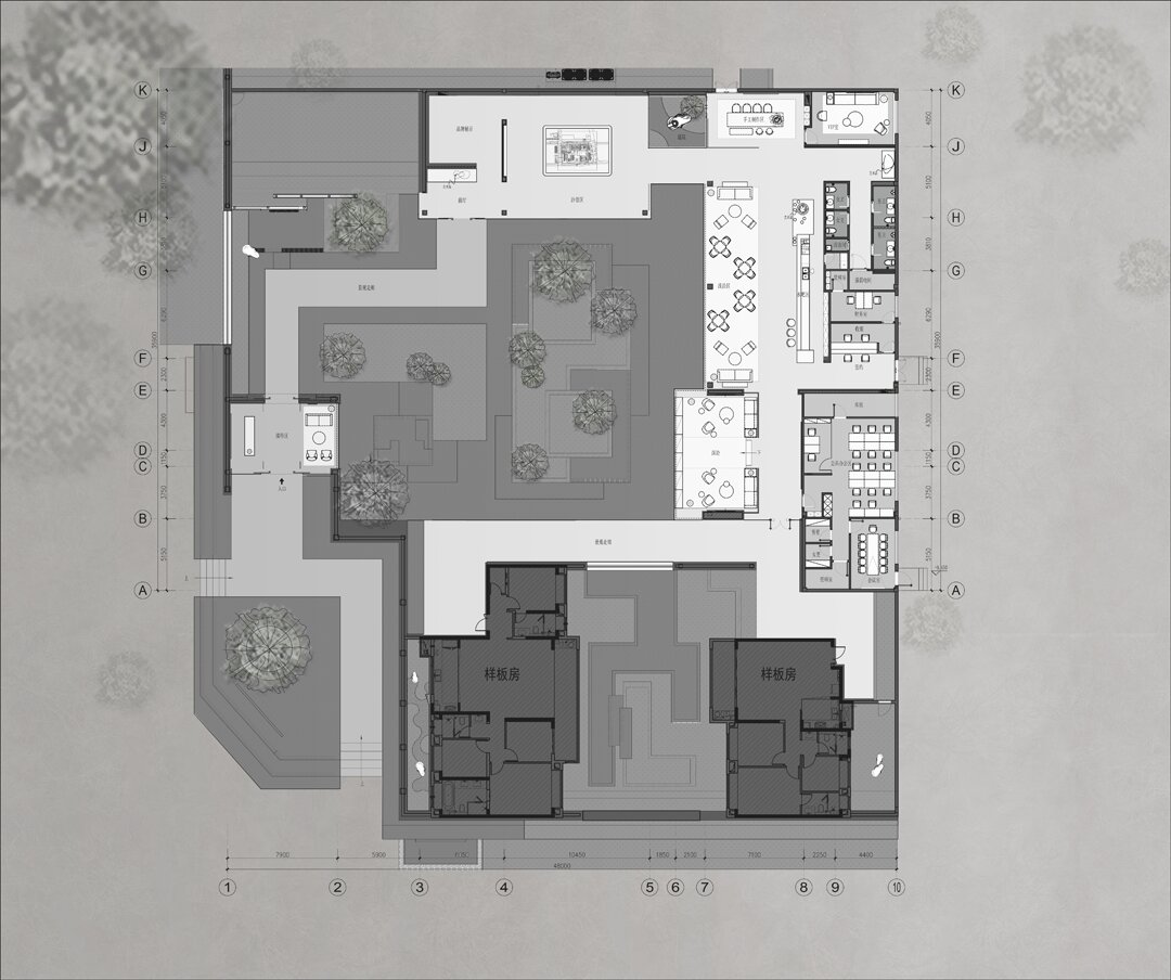 淮北.华松时代售楼部现代简约装饰装修项目(图1) 淮北.华松时代售楼部现代简约装饰装修项目(图1)