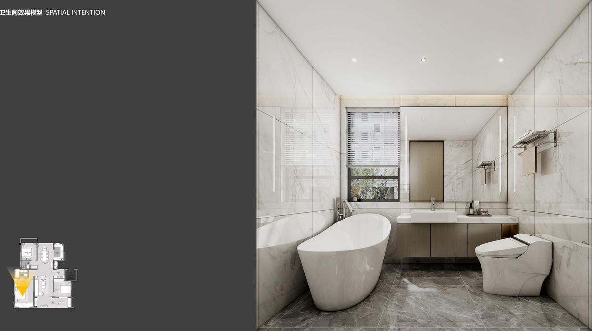 淮北华松籣墅香汐现代简约风洋房A户型样板间装饰装修项目(图6) 淮北华松籣墅香汐现代简约风洋房A户型样板间装饰装修项目(图6)