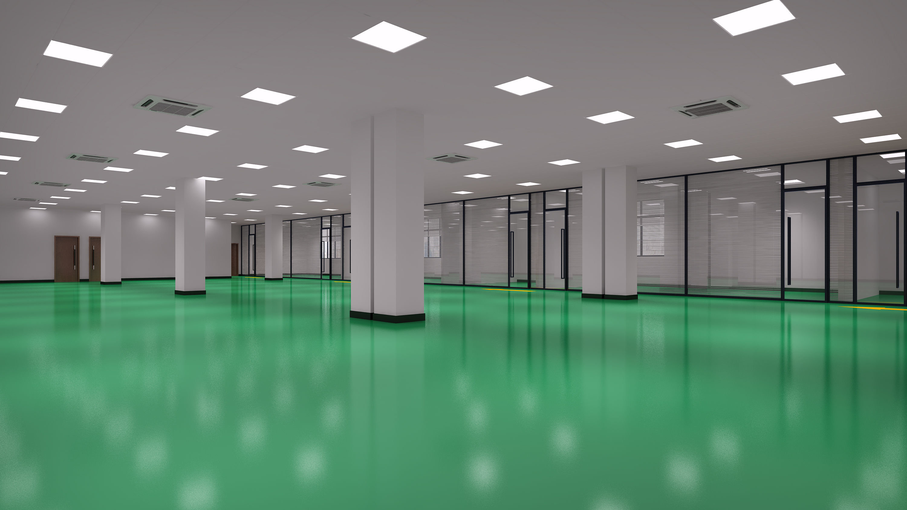 安徽英和电气现代厂房及办公楼装修项目(图2)