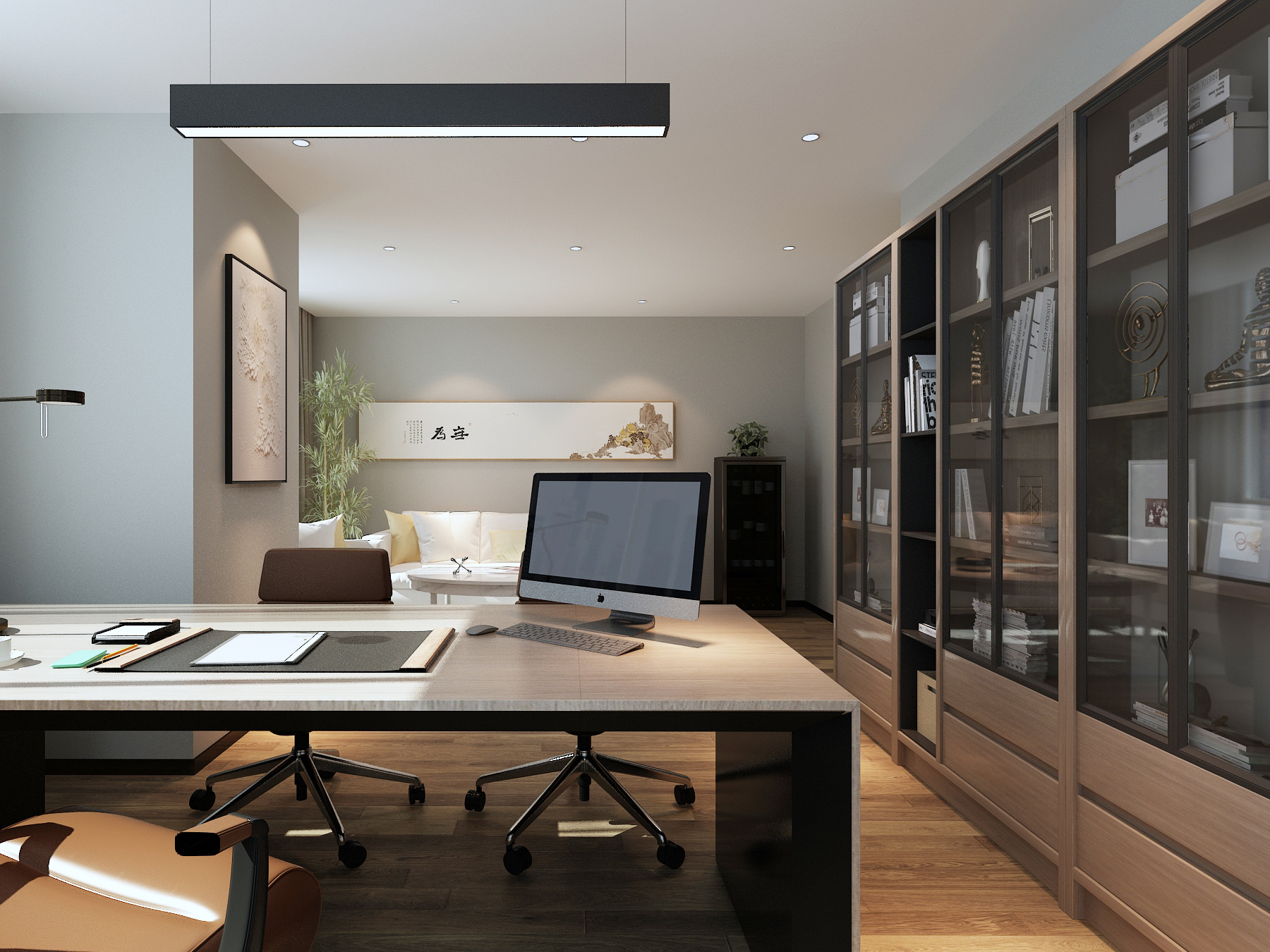 半山装饰--为你解析如何装修出不一样的老板办公室(图1)