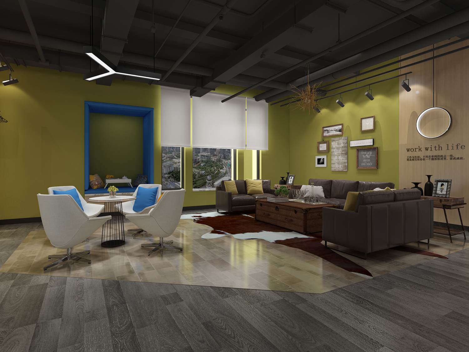 安徽半山装饰--工业风办公室装修设计技巧(图2)