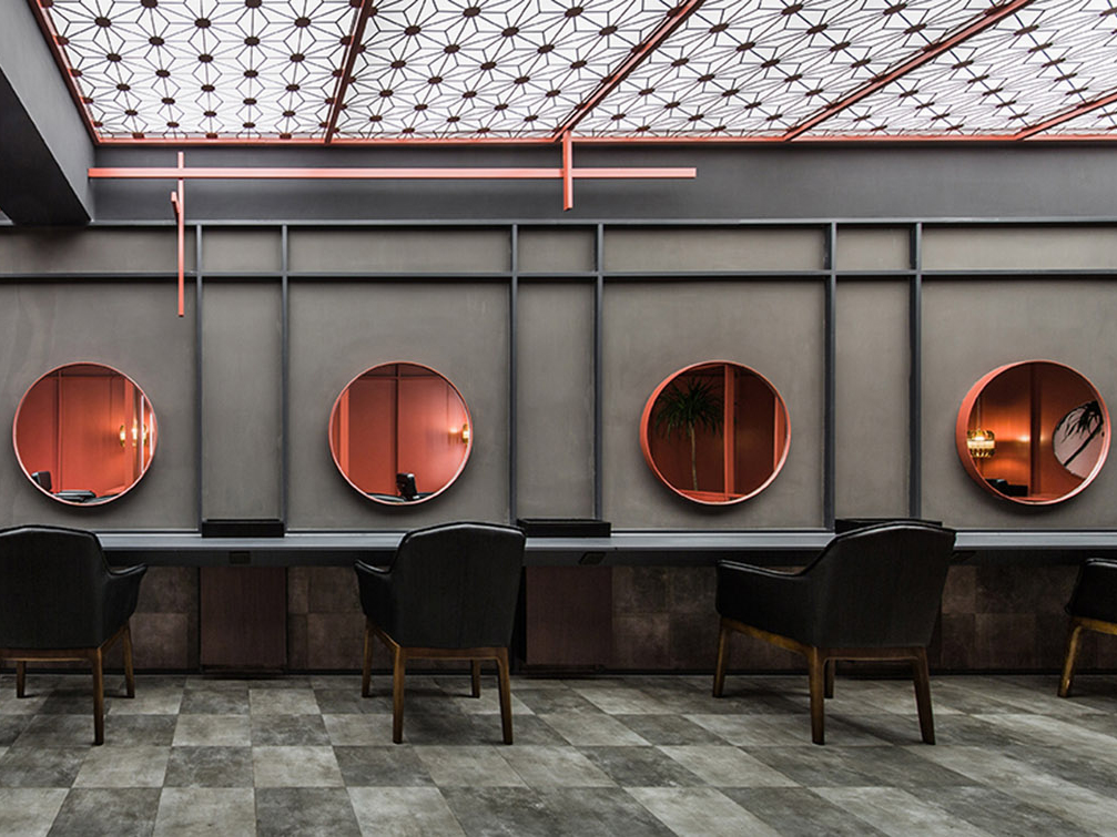 300平方理发店装修设计项目(图1) 300平方理发店装修设计项目(图1)