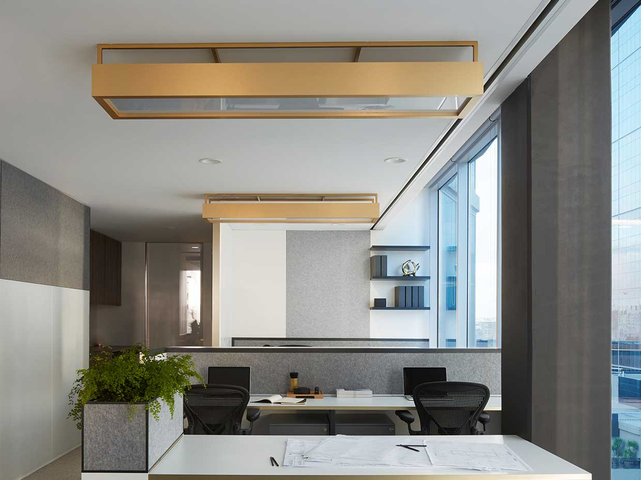 合肥1800平方轻奢办公室装修设计项目(图1)