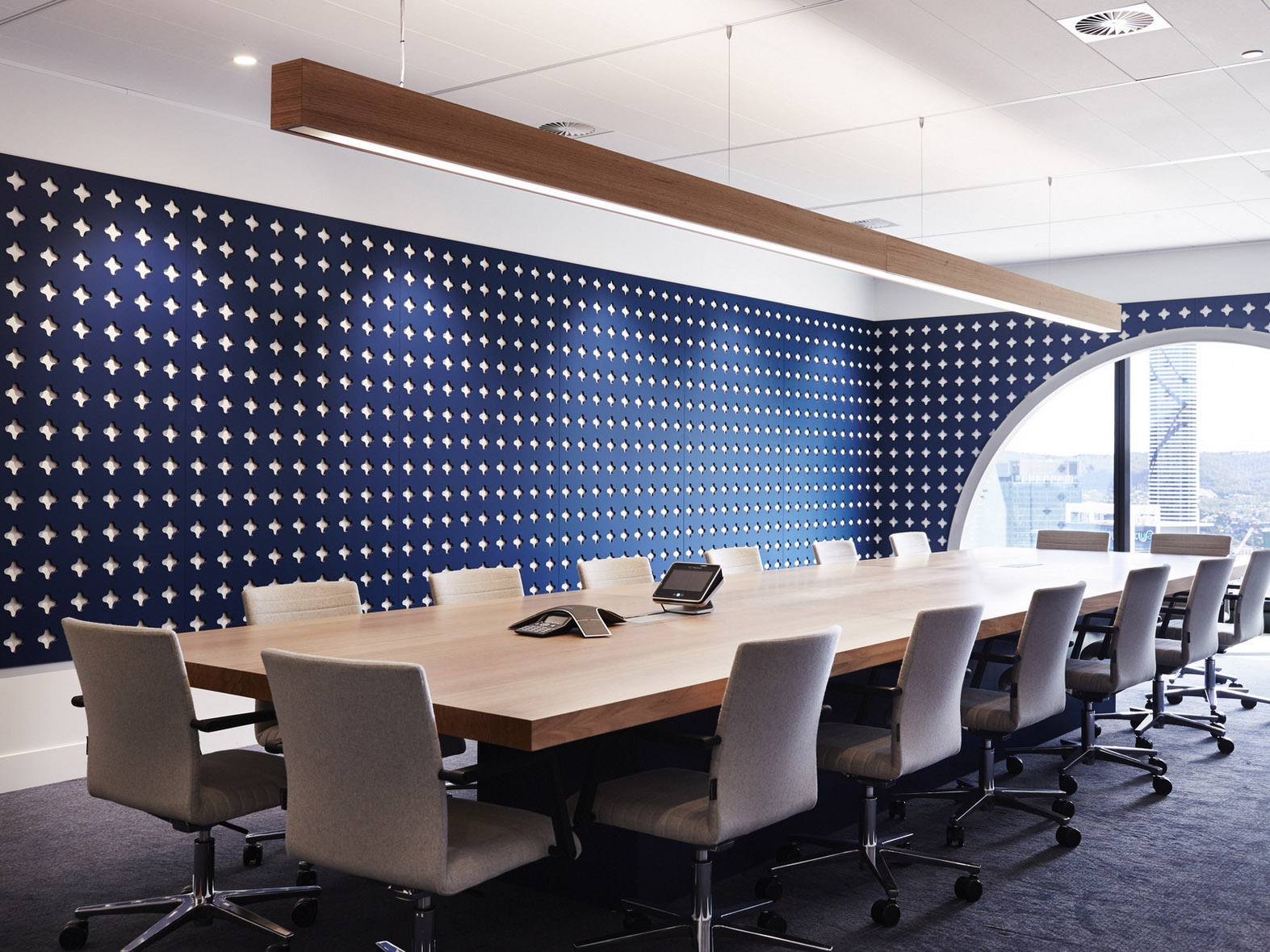 巢湖1500平方简约办公室装修设计案例分析(图3)