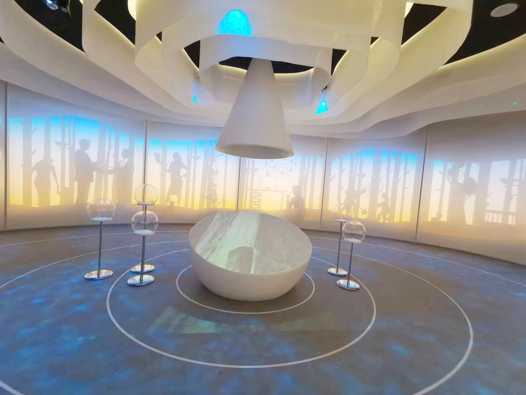 安徽铜陵洁雅生物科技公司展厅剪影区装修项目(图2)