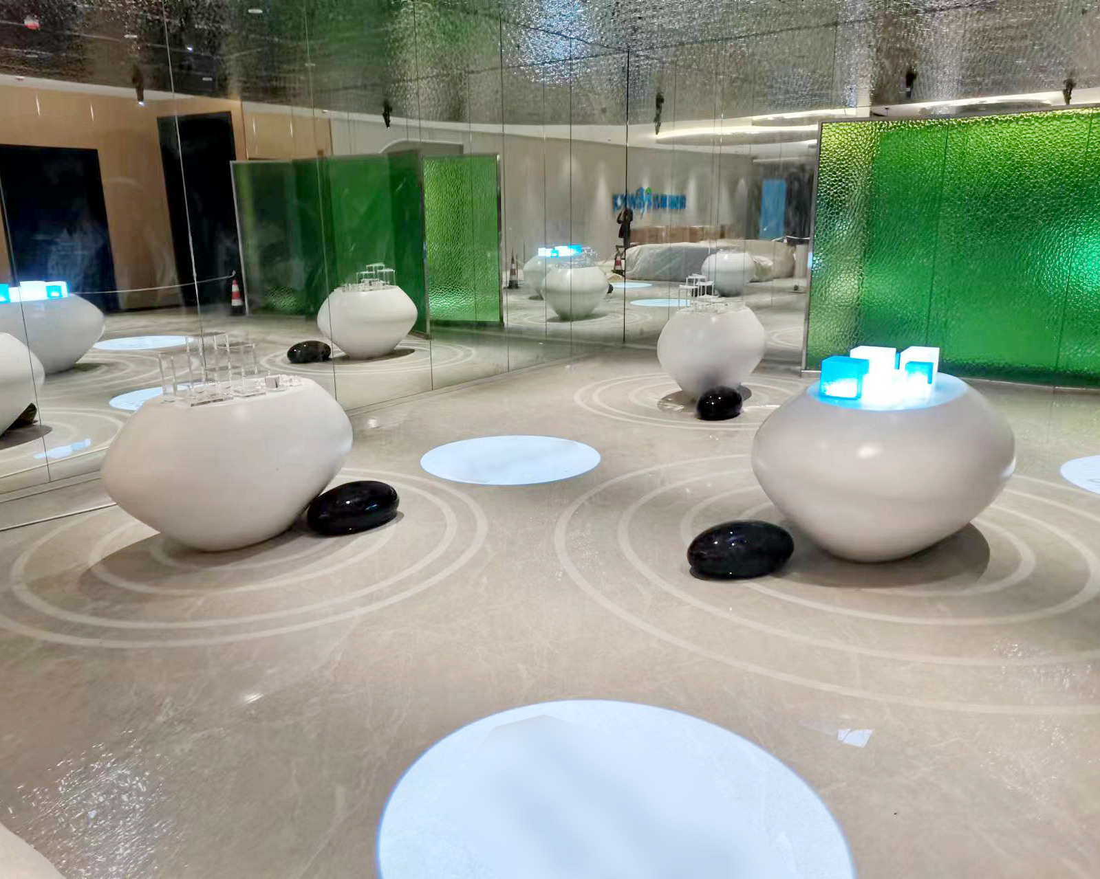 铜陵洁雅展厅文化长廊区域装修设计案例(图2)