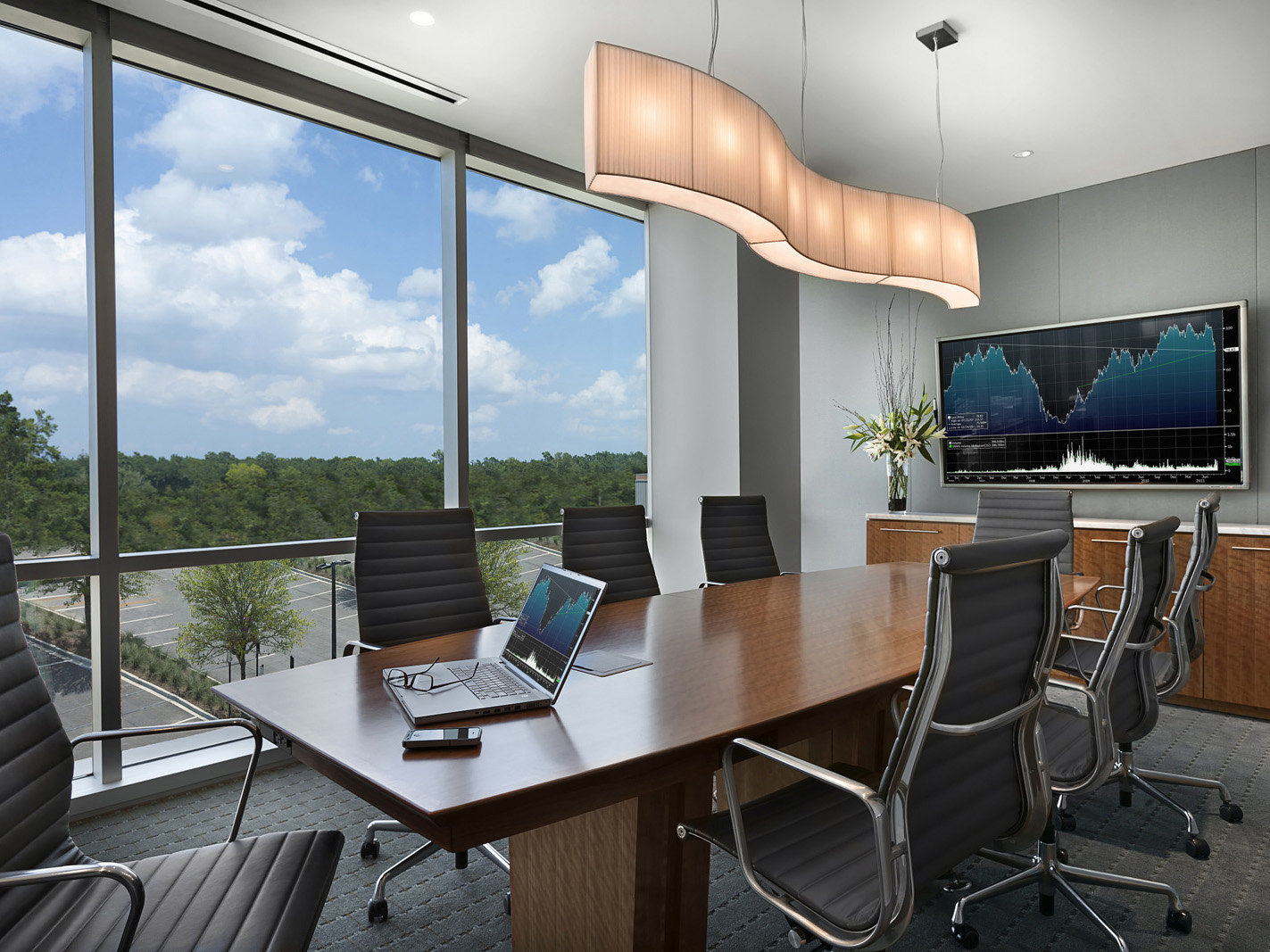 巢湖2700平方现代简约风办公室装修设计项目(图1)