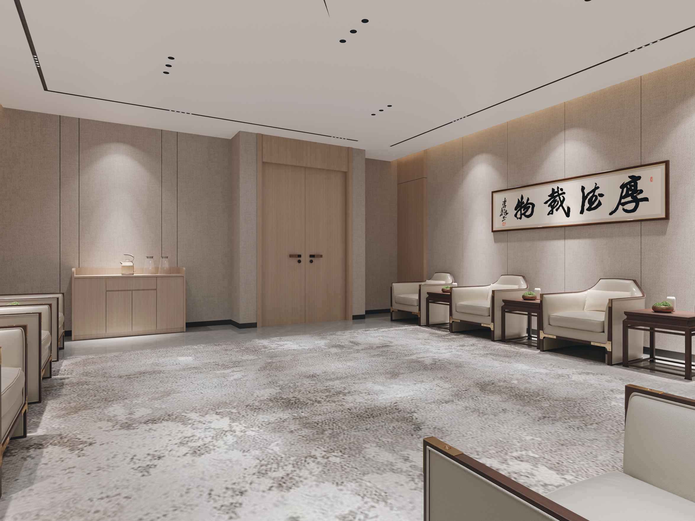 合肥包河区徽商总部广场1500㎡设计施工一体办公室装修项目(图5) 合肥包河区徽商总部广场1500㎡设计施工一体办公室装修项目(图5)