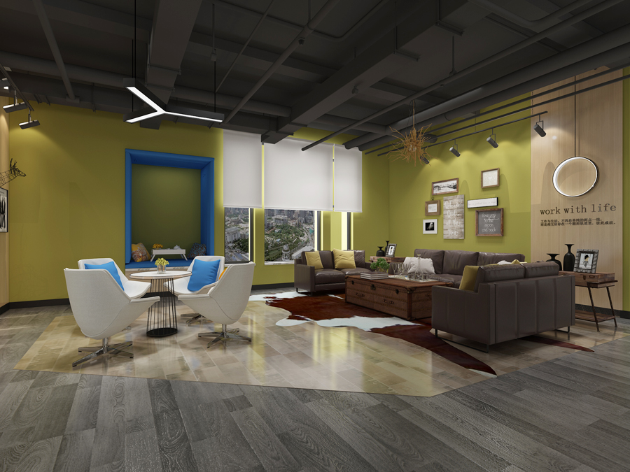 合肥瑶海区600平方工业风半山装饰办公室装修(图4)