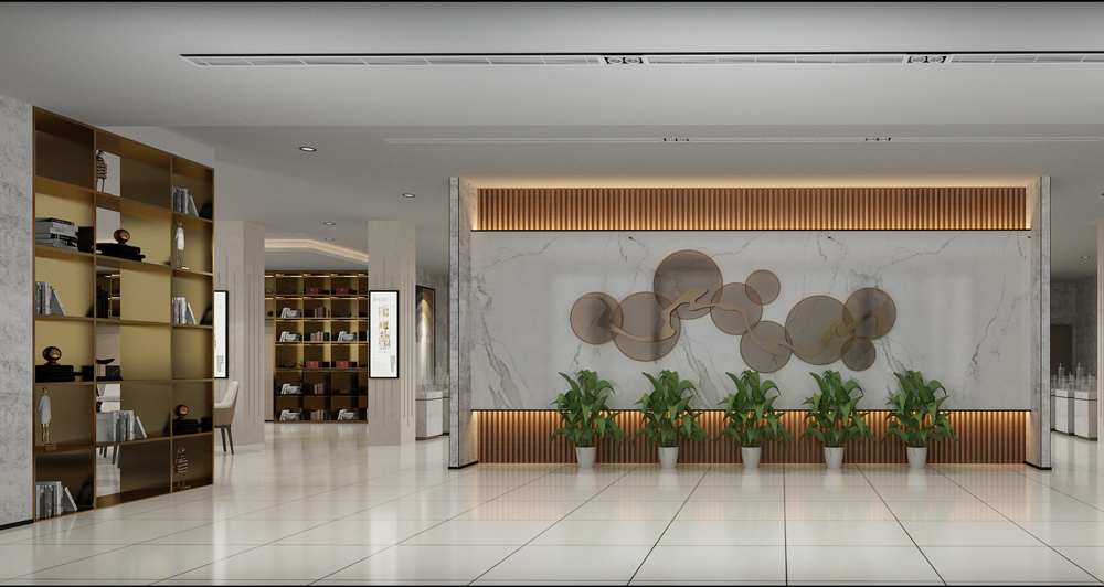 华松.皖溪佳苑-售楼部装修(图3) 淮北华松皖溪佳苑现代简约风格售楼部装修设计改造(图3)