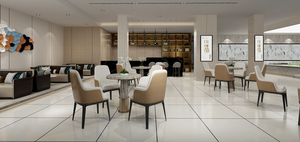 华松.皖溪佳苑-售楼部装修(图5) 淮北华松皖溪佳苑现代简约风格售楼部装修设计改造(图5)